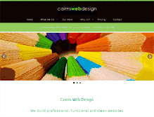 Tablet Screenshot of cairnswebdesign.com.au